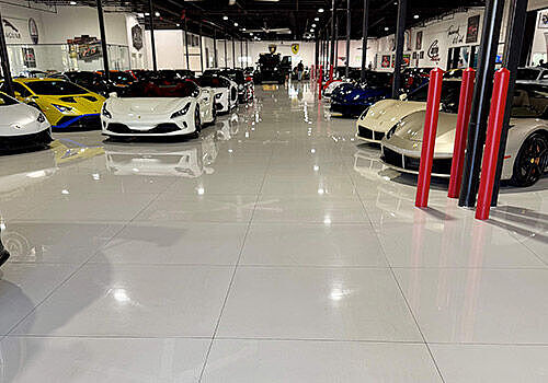 Exotic Car Dealership Flooring